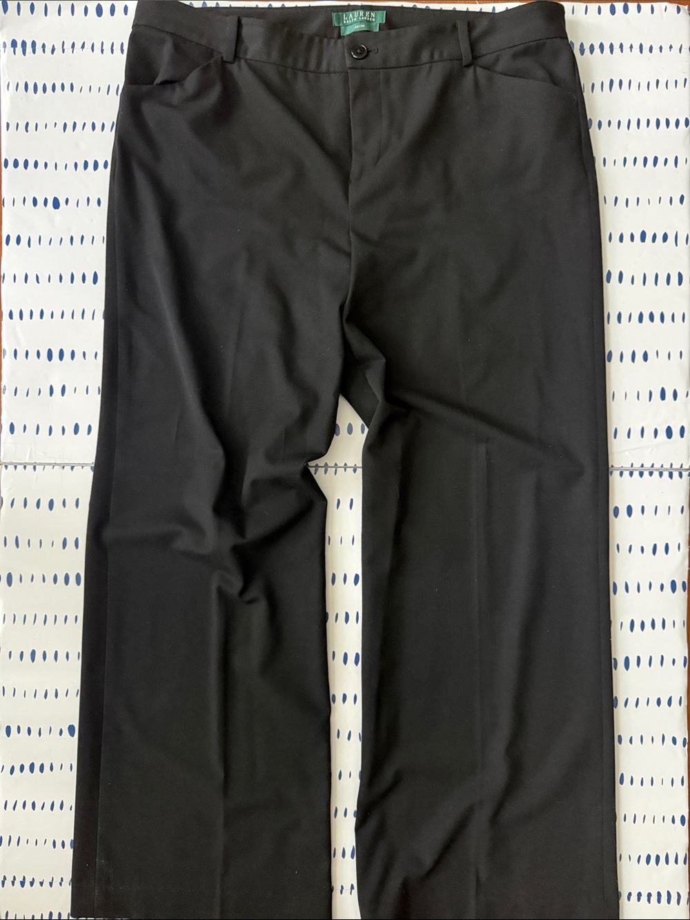 Lauren Ralph Lauren Jacie Wide-Leg Dress Pants in Black - Picture 2 of 5